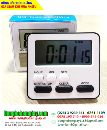 Timer ZK-2206, Đồng hồ hẹn giờ Đếm Lùi Đếm tiến ZK-2206 / Timer/Clock/Memory (CS 24giờ) | BH 01tháng